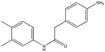 2-(4-aminophenyl)-N-(3,4-dimethylphenyl)acetamide Struktur