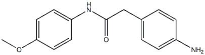 2-(4-aminophenyl)-N-(4-methoxyphenyl)acetamide Struktur