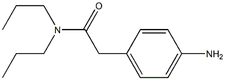 2-(4-aminophenyl)-N,N-dipropylacetamide Struktur