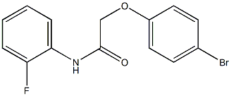 2-(4-bromophenoxy)-N-(2-fluorophenyl)acetamide Struktur