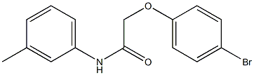 2-(4-bromophenoxy)-N-(3-methylphenyl)acetamide Struktur