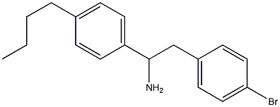 2-(4-bromophenyl)-1-(4-butylphenyl)ethan-1-amine Struktur