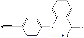 2-(4-cyanophenoxy)benzamide Struktur