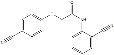 2-(4-cyanophenoxy)-N-(2-cyanophenyl)acetamide Struktur