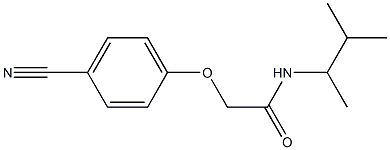 2-(4-cyanophenoxy)-N-(3-methylbutan-2-yl)acetamide Struktur