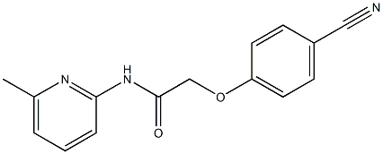 2-(4-cyanophenoxy)-N-(6-methylpyridin-2-yl)acetamide Struktur