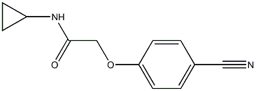 2-(4-cyanophenoxy)-N-cyclopropylacetamide Struktur