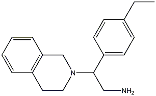 2-(4-ethylphenyl)-2-(1,2,3,4-tetrahydroisoquinolin-2-yl)ethan-1-amine Struktur