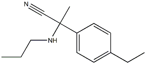 2-(4-ethylphenyl)-2-(propylamino)propanenitrile Struktur