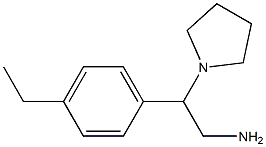 2-(4-ethylphenyl)-2-pyrrolidin-1-ylethanamine Struktur