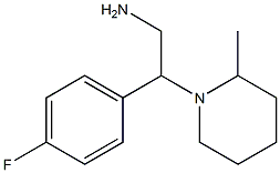 2-(4-fluorophenyl)-2-(2-methylpiperidin-1-yl)ethanamine Struktur