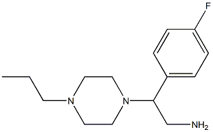 2-(4-fluorophenyl)-2-(4-propylpiperazin-1-yl)ethanamine Struktur