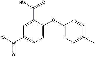 2-(4-methylphenoxy)-5-nitrobenzoic acid Struktur