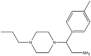 2-(4-methylphenyl)-2-(4-propylpiperazin-1-yl)ethanamine Struktur