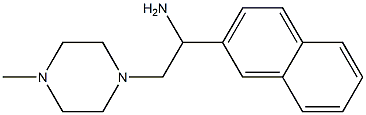 2-(4-methylpiperazin-1-yl)-1-(2-naphthyl)ethanamine Struktur