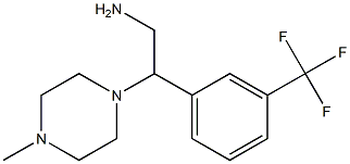 2-(4-methylpiperazin-1-yl)-2-[3-(trifluoromethyl)phenyl]ethanamine Struktur