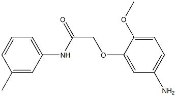 2-(5-amino-2-methoxyphenoxy)-N-(3-methylphenyl)acetamide Struktur