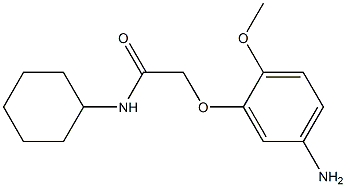 2-(5-amino-2-methoxyphenoxy)-N-cyclohexylacetamide Struktur