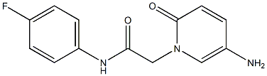 2-(5-amino-2-oxo-1,2-dihydropyridin-1-yl)-N-(4-fluorophenyl)acetamide Struktur