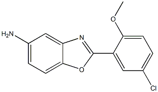 2-(5-chloro-2-methoxyphenyl)-1,3-benzoxazol-5-amine Struktur