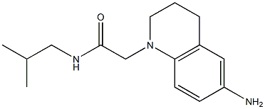 2-(6-amino-1,2,3,4-tetrahydroquinolin-1-yl)-N-(2-methylpropyl)acetamide Struktur