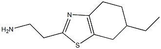 2-(6-ethyl-4,5,6,7-tetrahydro-1,3-benzothiazol-2-yl)ethanamine Struktur