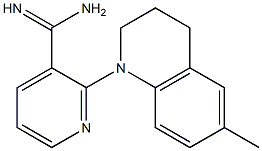 2-(6-methyl-3,4-dihydroquinolin-1(2H)-yl)pyridine-3-carboximidamide Struktur