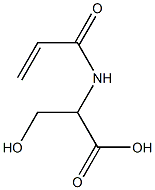 2-(acryloylamino)-3-hydroxypropanoic acid Struktur