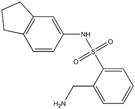 2-(aminomethyl)-N-(2,3-dihydro-1H-inden-5-yl)benzene-1-sulfonamide Struktur