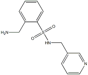 2-(aminomethyl)-N-(pyridin-3-ylmethyl)benzene-1-sulfonamide Struktur