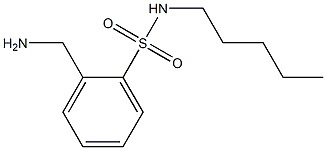 2-(aminomethyl)-N-pentylbenzene-1-sulfonamide Struktur