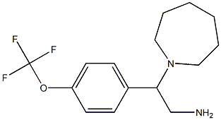 2-(azepan-1-yl)-2-[4-(trifluoromethoxy)phenyl]ethan-1-amine Struktur