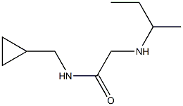 2-(butan-2-ylamino)-N-(cyclopropylmethyl)acetamide Struktur