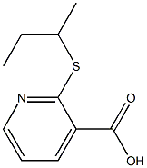 2-(butan-2-ylsulfanyl)pyridine-3-carboxylic acid Struktur