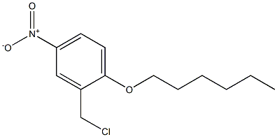 2-(chloromethyl)-1-(hexyloxy)-4-nitrobenzene Struktur