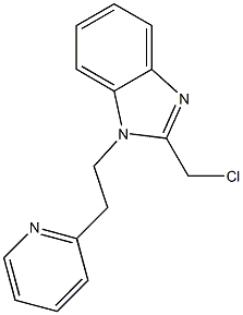 2-(chloromethyl)-1-[2-(pyridin-2-yl)ethyl]-1H-1,3-benzodiazole Struktur