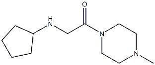 2-(cyclopentylamino)-1-(4-methylpiperazin-1-yl)ethan-1-one Struktur