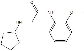 2-(cyclopentylamino)-N-(2-methoxyphenyl)acetamide Struktur