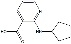 2-(cyclopentylamino)pyridine-3-carboxylic acid Struktur