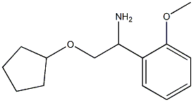 2-(cyclopentyloxy)-1-(2-methoxyphenyl)ethanamine Struktur