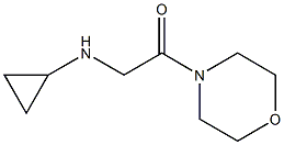 2-(cyclopropylamino)-1-(morpholin-4-yl)ethan-1-one Struktur