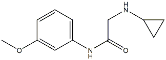 2-(cyclopropylamino)-N-(3-methoxyphenyl)acetamide Struktur