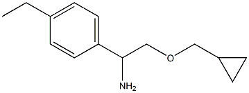 2-(cyclopropylmethoxy)-1-(4-ethylphenyl)ethan-1-amine Struktur