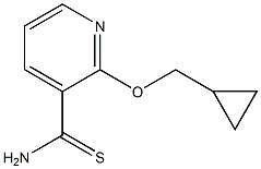 2-(cyclopropylmethoxy)pyridine-3-carbothioamide Struktur