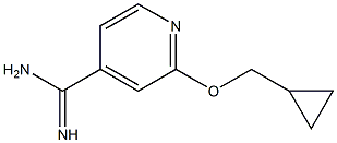 2-(cyclopropylmethoxy)pyridine-4-carboximidamide Struktur