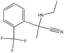 2-(ethylamino)-2-[2-(trifluoromethyl)phenyl]propanenitrile Struktur