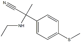 2-(ethylamino)-2-[4-(methylsulfanyl)phenyl]propanenitrile Struktur