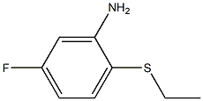 2-(ethylsulfanyl)-5-fluoroaniline Struktur