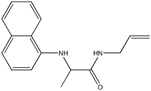 2-(naphthalen-1-ylamino)-N-(prop-2-en-1-yl)propanamide Struktur