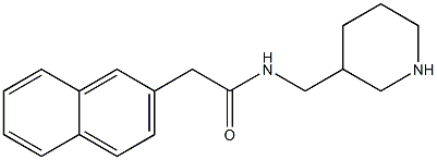 2-(naphthalen-2-yl)-N-(piperidin-3-ylmethyl)acetamide Struktur